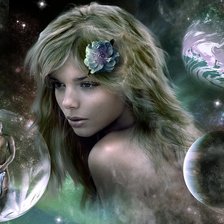 Схема вышивки «девушка»