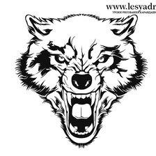 Схема вышивки «волк»