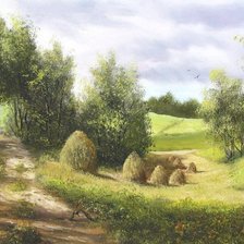 Схема вышивки «Sinokosy na Podkarpaciu»