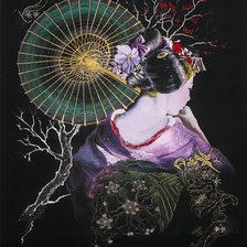 Схема вышивки «Гейша»