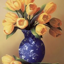 Схема вышивки «Тюльпаны»