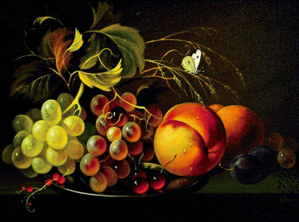 Натюрморт - вышивка крестом - предпросмотр