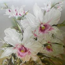 Схема вышивки «орхидея»