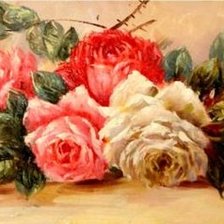 Схема вышивки «розы»