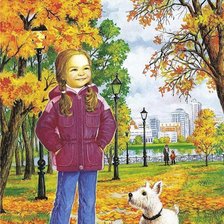 Схема вышивки «В парке...»