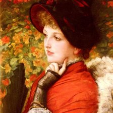 Схема вышивки «dziewczyna i nasturcje»