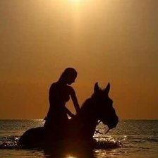 Схема вышивки «всадница»