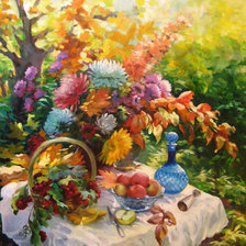 Схема вышивки «Осенняя пора»