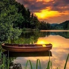 Схема вышивки «лодка»