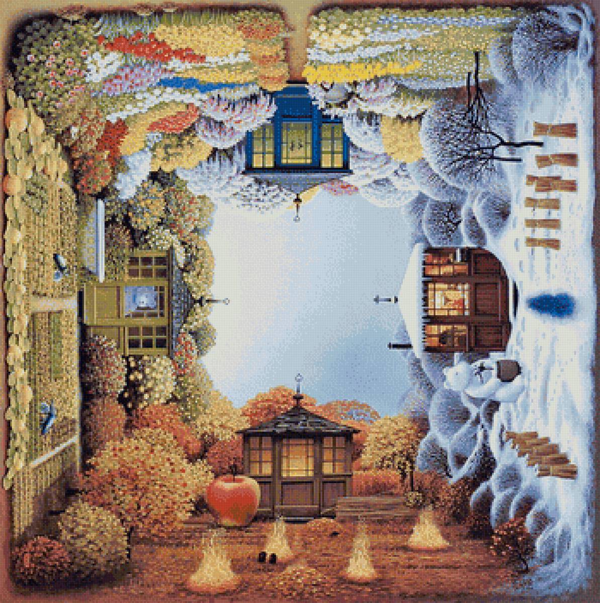 Яцек Йерка 4 сезона 3 - пирода, яцек йерка, времена года, картины - предпросмотр