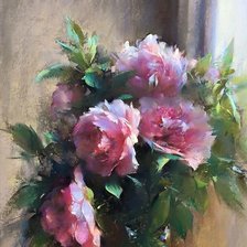 Схема вышивки «piwonie»