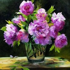 Схема вышивки «piwonie»