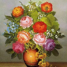 Схема вышивки «Цветы»