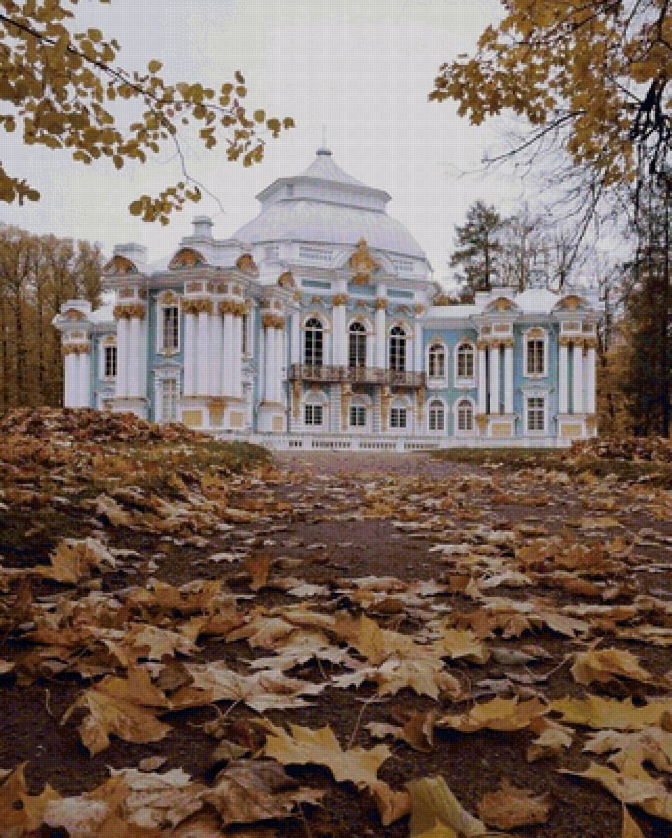 осень пришла - дворец, осень, природа, пейзаж - предпросмотр