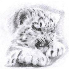 Схема вышивки «Котёнок»