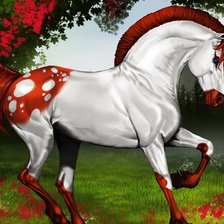 Схема вышивки «Конь»