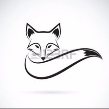 Схема вышивки «лис»