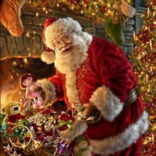 Схема вышивки «Санта»