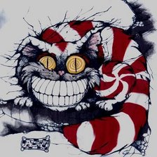 Схема вышивки «чешир»