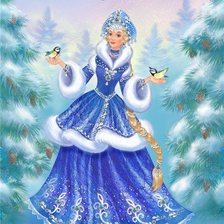 Схема вышивки «Снегурочка»