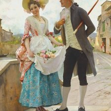 Схема вышивки «флирт»