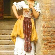 Схема вышивки «продает цветы»