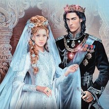 Схема вышивки «фентези пара»