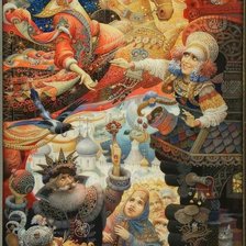 Схема вышивки «русские народные сказки»