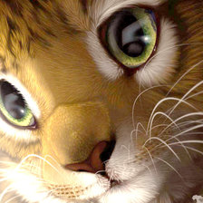 Схема вышивки «котик»