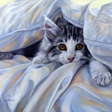 Схема вышивки «Котёнок»