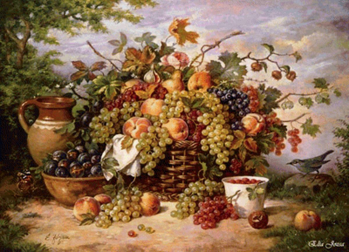 košík s hroznom - предпросмотр