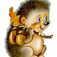 Схема вышивки «ежик»