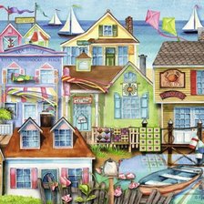 Схема вышивки «Вдоль причала»