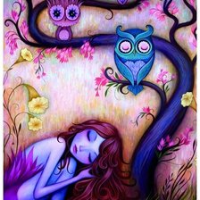 Схема вышивки «Дерево желаний»