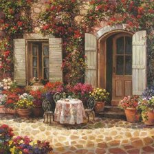 Схема вышивки «Уютное кафе»