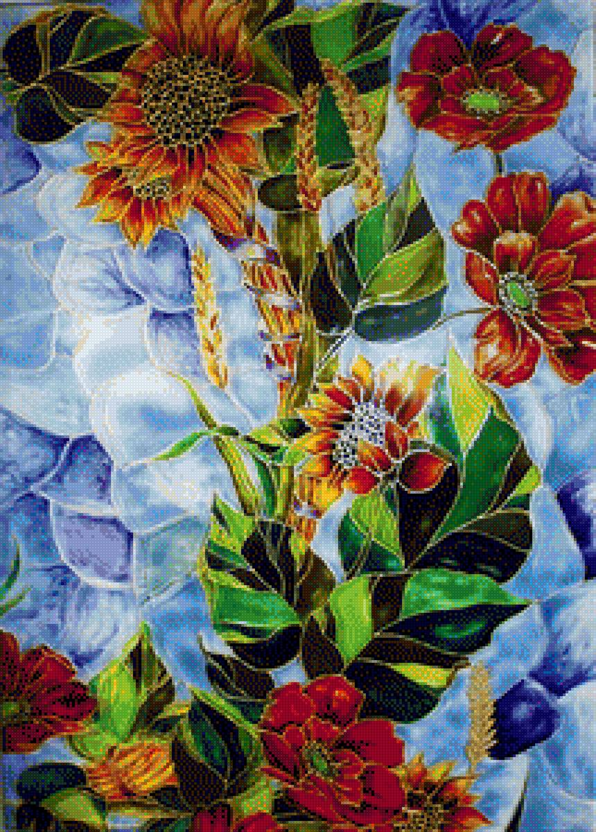 witraż-kwiaty - предпросмотр