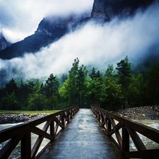 Схема вышивки «мост»