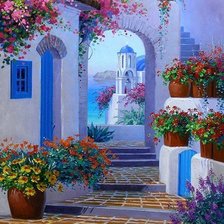 Схема вышивки «Grécia»