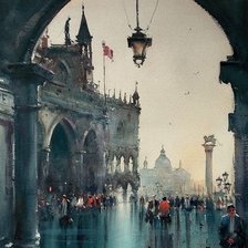 Схема вышивки «VENICE, ITALY»