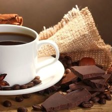 Схема вышивки «Кофе»