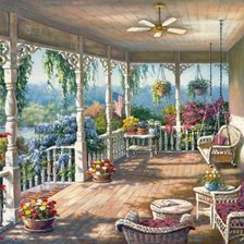 Схема вышивки «терасса»