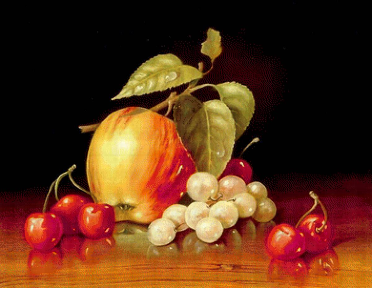Натюрморт - натюрморт, ягоды, фрукты - предпросмотр
