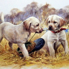 Схема вышивки «Первая охота»