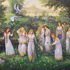 Схема вышивки «девы даарии»