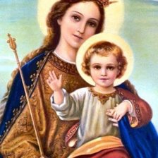 Схема вышивки «мадонна с младенцем»