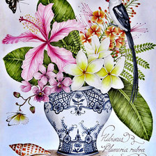 Схема вышивки «obraz kvety»