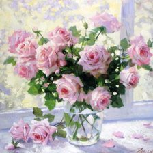 Схема вышивки «Розы»