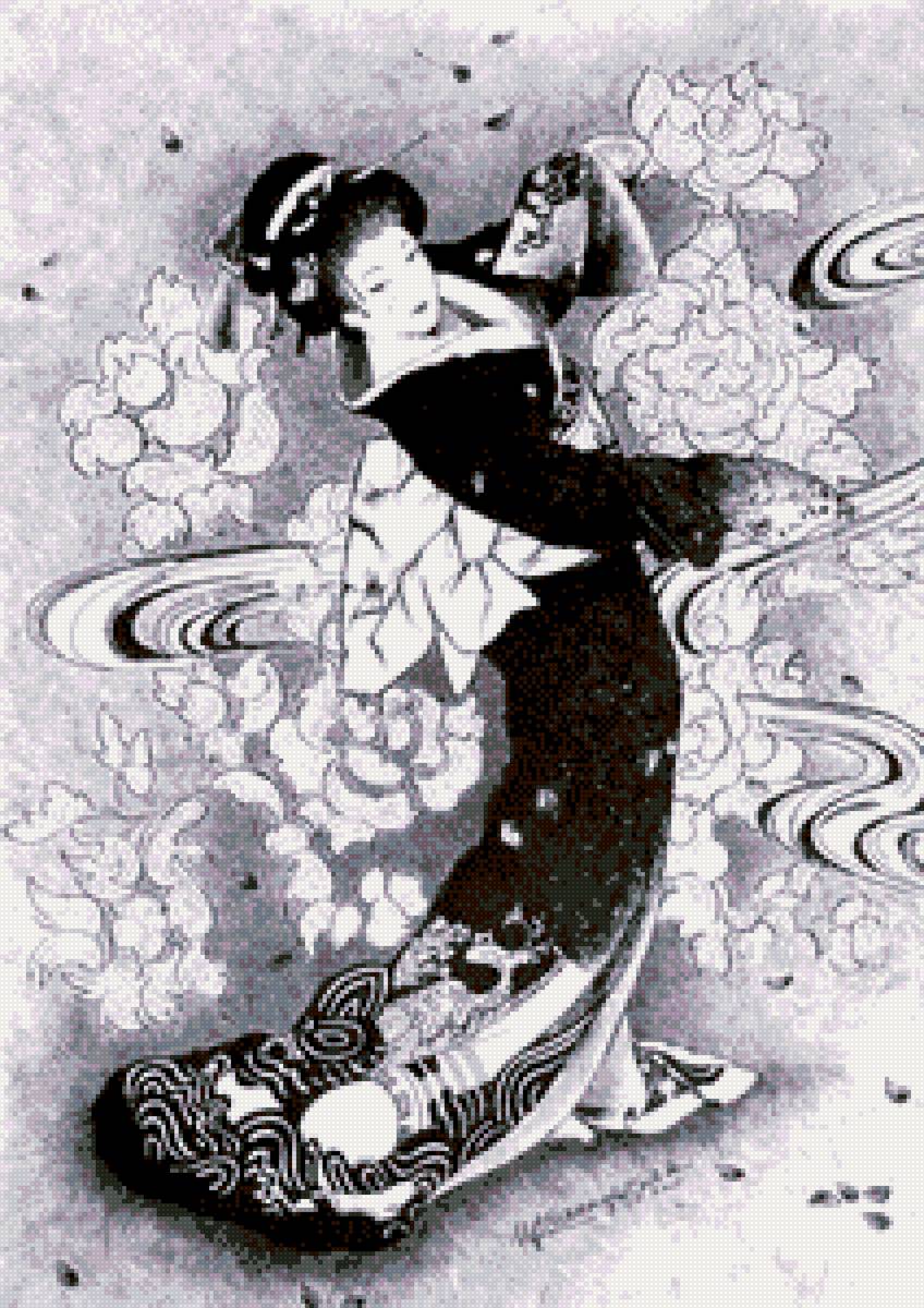 Гейша. - женщина, гейша, япония - предпросмотр