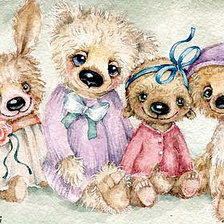 Схема вышивки «мишки»