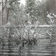Схема вышивки «снег зима»